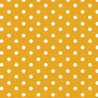Cotton fabric Dots yellow