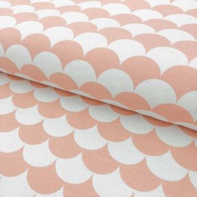 Decoration fabric Scales pastel pink