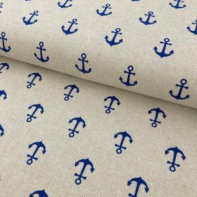 Decoration fabric Linenlook Anchor