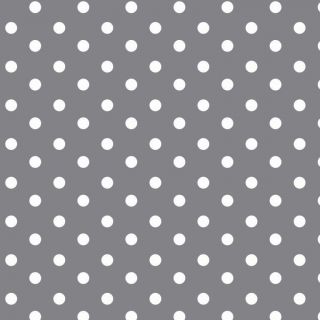 Cotton fabric Dots grey