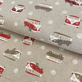 Decoration fabric Linenlook Premium VW Surfing Holidays