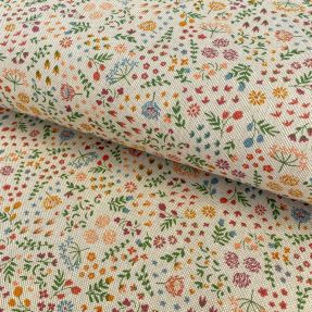 Decoration fabric Linenlook premium Flowery Field