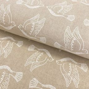 Decoration fabric Linenlook Peace dove iconic