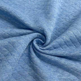 Stepped sweat fabric blue melange
