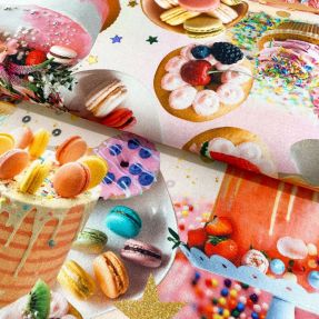 Decoration fabric Cake sprinkle party digital print