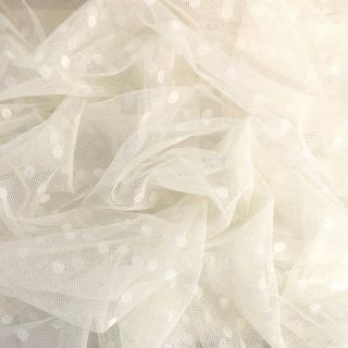 Tulle netting SPOT off white