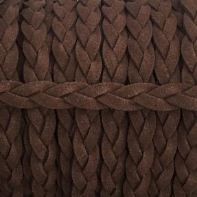 Suede cord twisted choco