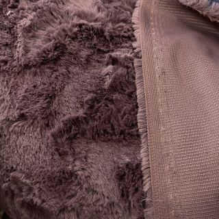 Faux fur aubergine