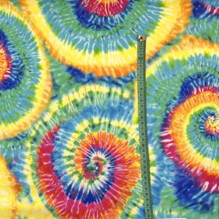 Decoration fabric premium Luxe rainbow swirl digital print