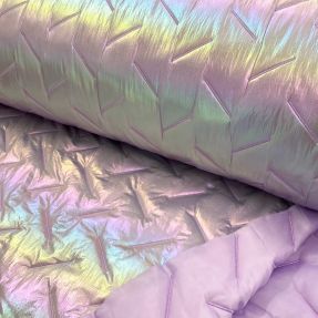 Stepped fabric Stepped foil light lilac