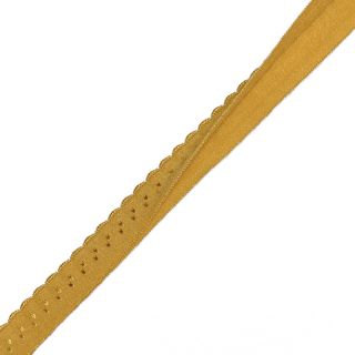 Bias binding elastic 12 mm LUXURY ochre