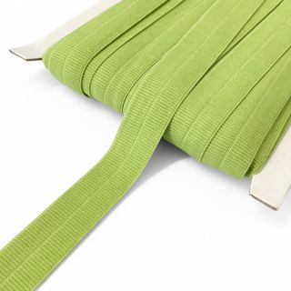 Bias binding elastic matt 20 mm RIB lime