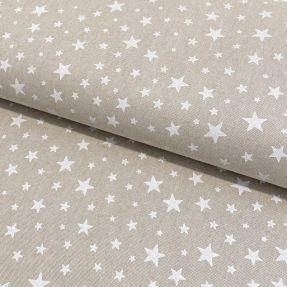 Decoration fabric Linenlook Basic star