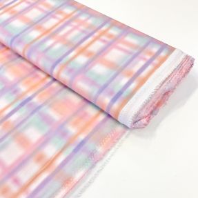 Viscose RADIANCE Check peach digital print