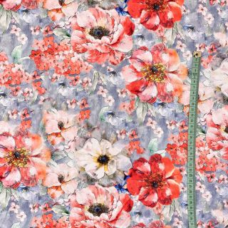 Viscose RADIANCE Kormelia flower digital print