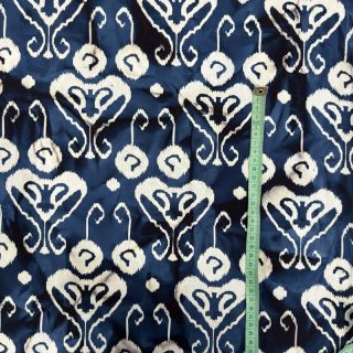 Cotton fabric UNIQUE BATIK design L navy