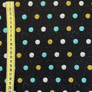 Sweat fabric DOT aqua digital print