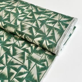 Viscose RADIANCE Geo green digital print