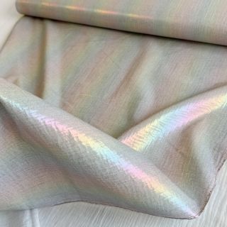 Double gauze/muslin FOIL Rainbow multicolour