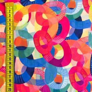 Viscose RADIANCE Funny circles digital print