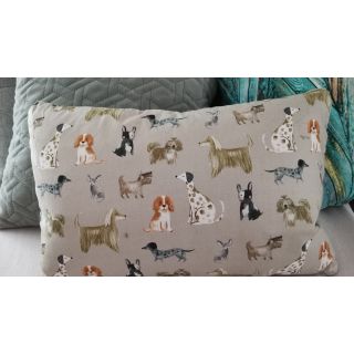 Cotton fabric Dogs sand