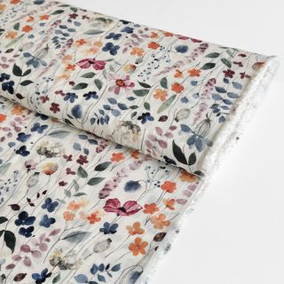 Viscose RADIANCE Colorable meadow white digital print