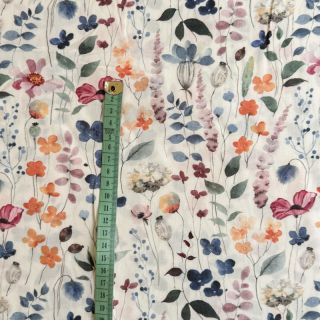 Viscose RADIANCE Colorable meadow white digital print