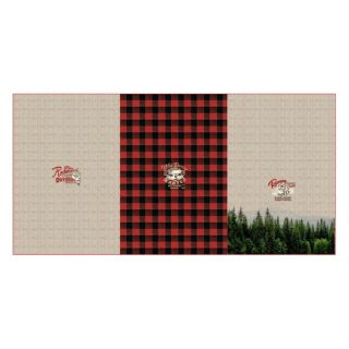 Sweat fabric Redwood red PANEL digital print