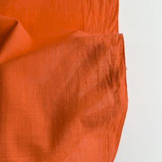 Cotton fabric with linen orange
