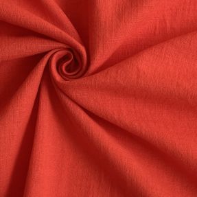 Cotton fabric with linen red
