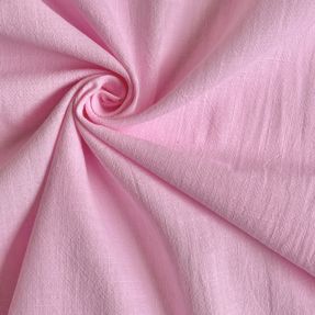 Cotton fabric with linen pink