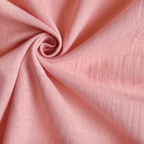 Cotton fabric with linen salmon
