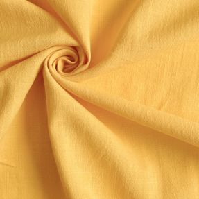 Cotton fabric with linen yellow