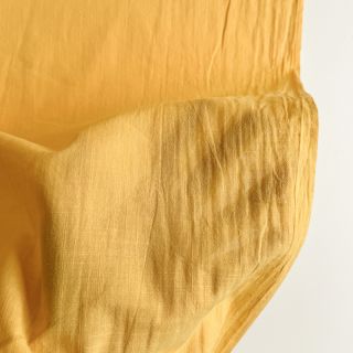 Cotton fabric with linen yellow