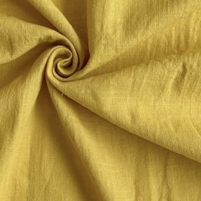 Cotton fabric with linen ochre