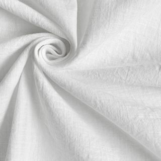 Cotton fabric with linen white