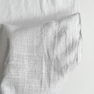 Cotton fabric with linen white