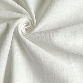 Cotton fabric with linen off white