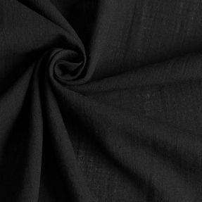 Cotton fabric with linen black