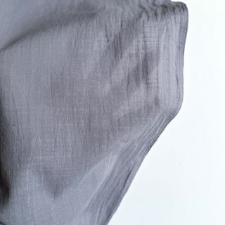 Cotton fabric with linen grey