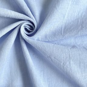 Cotton fabric with linen light blue