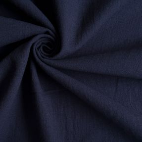 Cotton fabric with linen dark blue