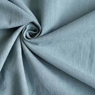 Cotton fabric with linen old blue