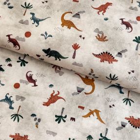 Jersey Dinos taupe digital print