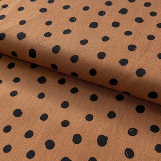 Cotton fabric Draw dots Snoozy brick