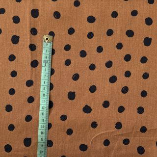 Cotton fabric Draw dots Snoozy brick