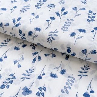 Cotton fabric Cynthi Flowers Snoozy design C