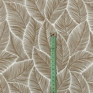 Cotton fabric Banana leaf sand