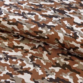 Cotton fabric Camouflage brick