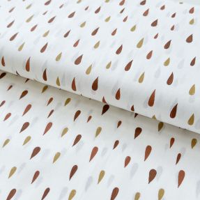 Cotton fabric Raindrops Snoozy brick